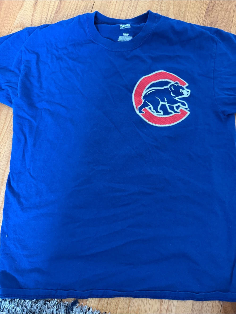 Majestic Royal Blue Kids' Chicago Cubs Short-Sleeve Tee with Red Logo